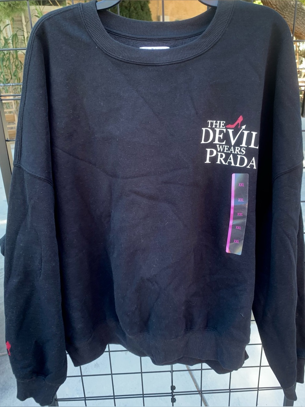 NWT The Devil Wears Prada Graphic Black Sweatshirt